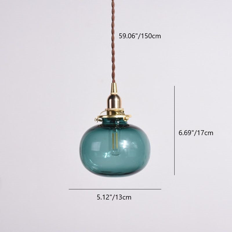 Vintage Koperen Hanglamp – Goud – E26 Fitting