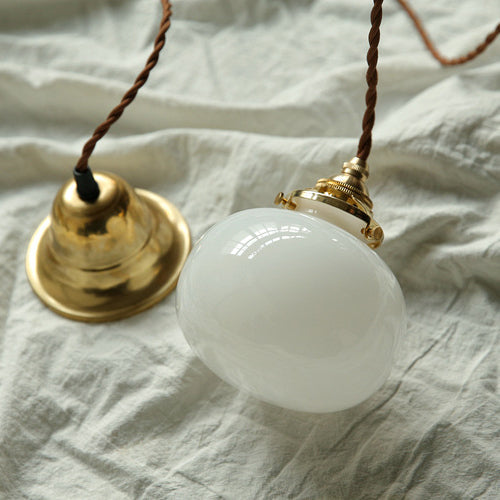 Vintage Koperen Hanglamp – Goud – E26 Fitting