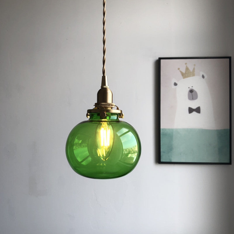 Vintage Koperen Hanglamp – Goud – E26 Fitting