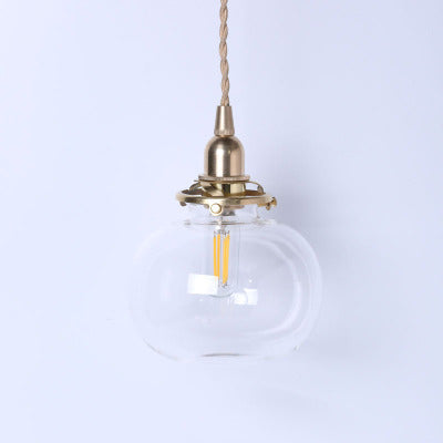 Vintage Koperen Hanglamp – Goud – E26 Fitting