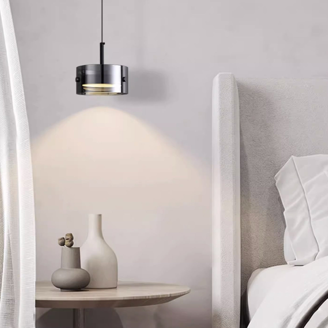 Minimalistische Hanglamp – Smoke Gray – LED 12W (1200lm)