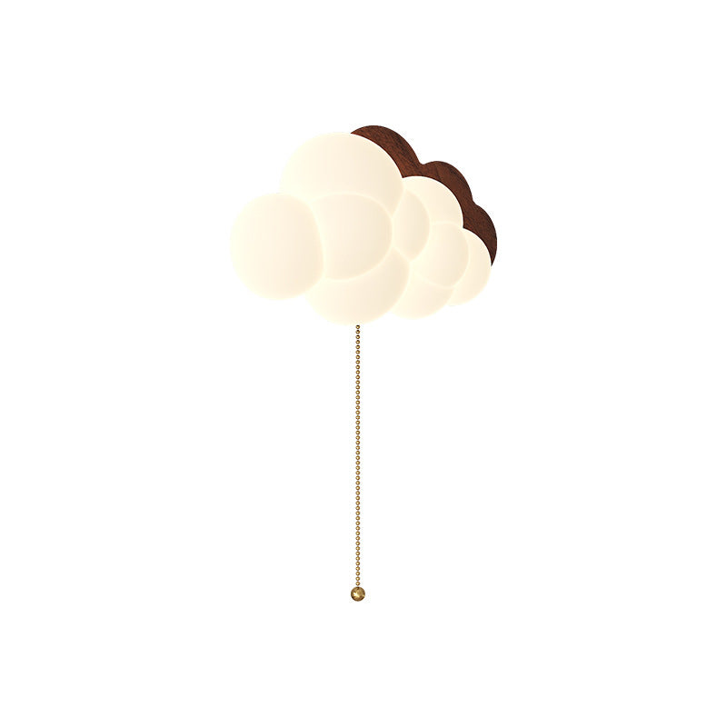 Vintage LED Wandlamp met Afstandsbediening – Walnoot/Wit – 24W Dimbaar