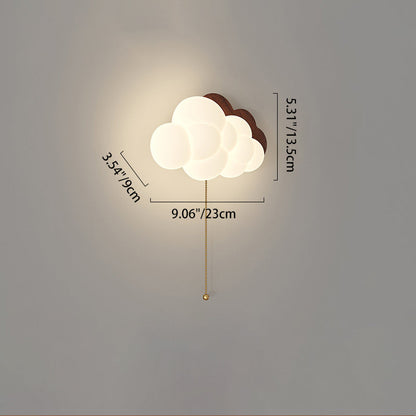 Vintage LED Wandlamp met Afstandsbediening – Walnoot/Wit – 24W Dimbaar