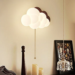 Vintage LED Wandlamp met Afstandsbediening – Walnoot/Wit – 24W Dimbaar