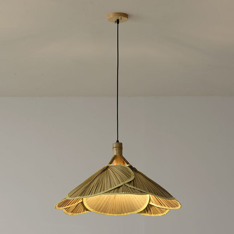 Rustieke Bamboe Houten Hanglamp – Handgemaakt Design – 60 cm