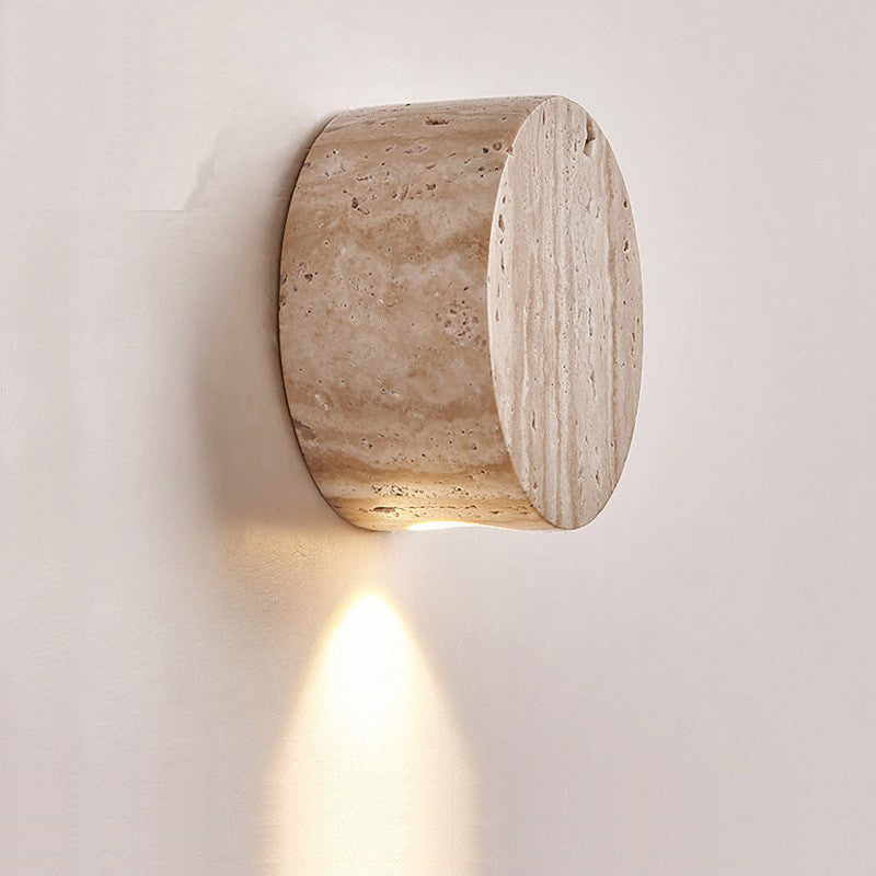 Minimalistische Travertijn Wandlamp – 1-lichts – G4