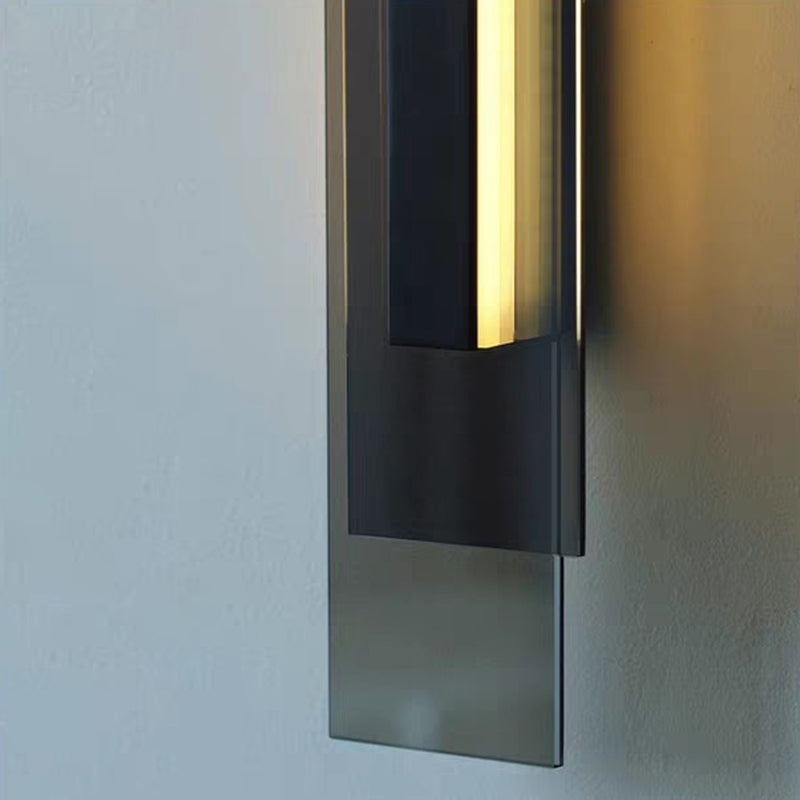 Industriële LED Wandlamp van RVS met Modern Glasdesign voor Woonkamer en Slaapkamer