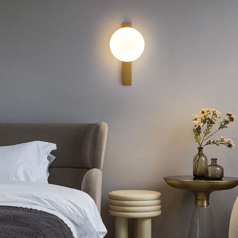 Minimalistische Wandlamp met Geïntegreerde LED – Zwart of Brons