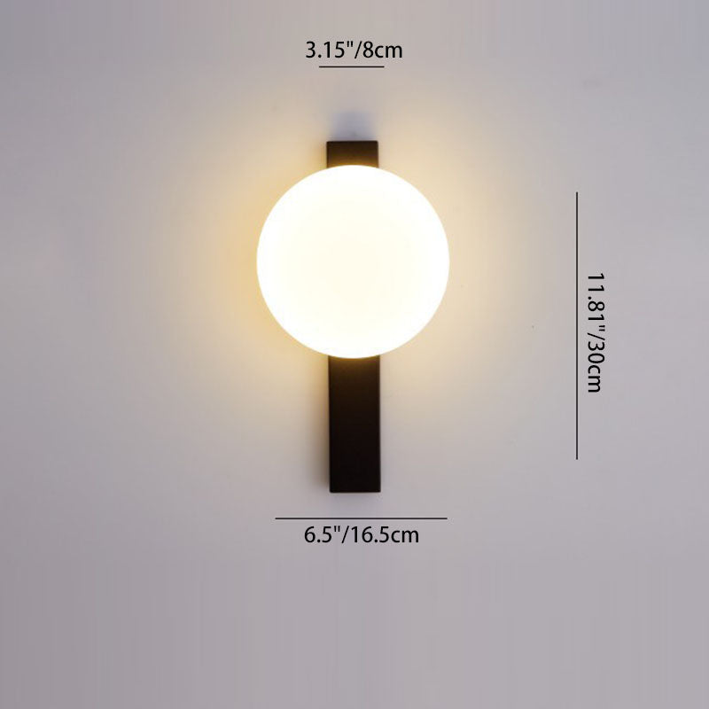 Minimalistische Wandlamp met Geïntegreerde LED – Zwart of Brons