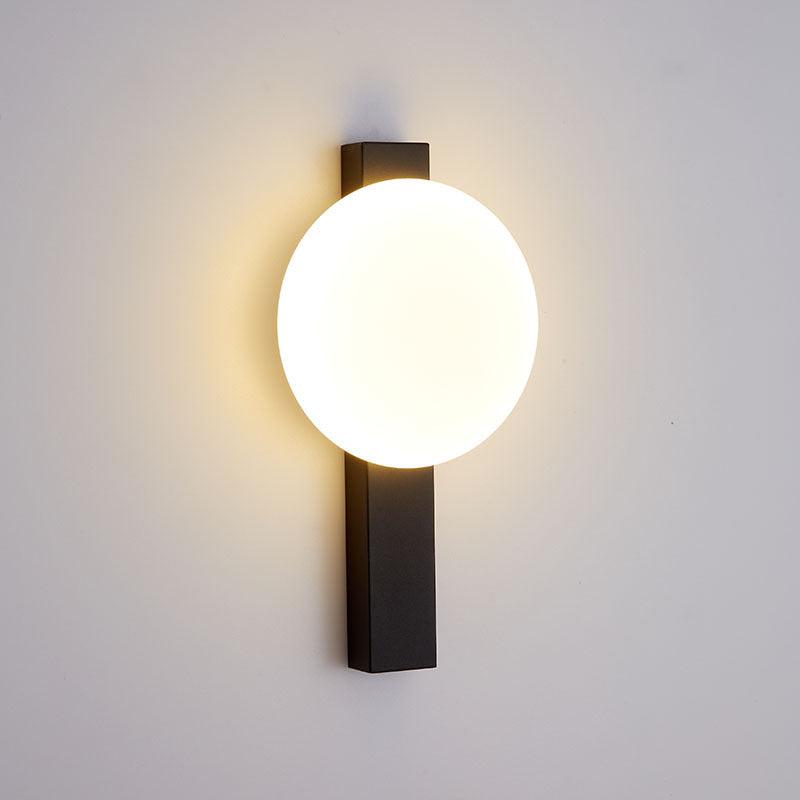 Minimalistische Wandlamp met Geïntegreerde LED – Zwart of Brons