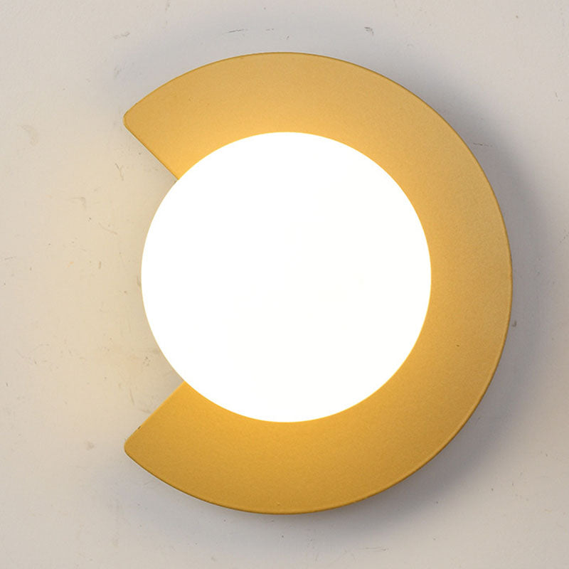 Minimalistische Wandlamp van Glas en Metaal – Zwart of Goud