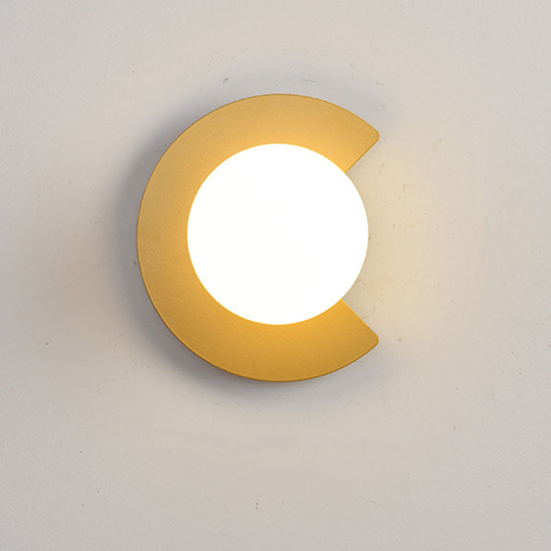 Minimalistische Wandlamp van Glas en Metaal – Zwart of Goud