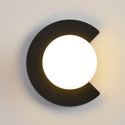 Minimalistische Wandlamp van Glas en Metaal – Zwart of Goud