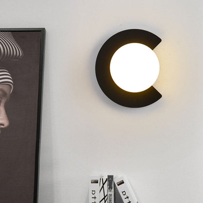 Minimalistische Wandlamp van Glas en Metaal – Zwart of Goud