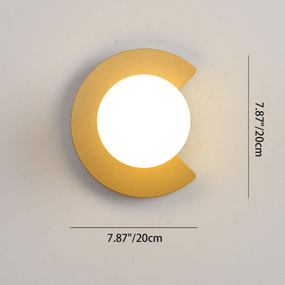 Minimalistische Wandlamp van Glas en Metaal – Zwart of Goud