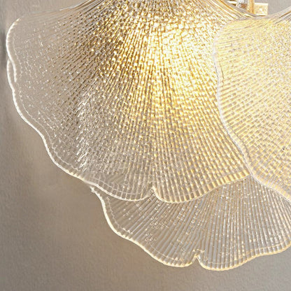 Luxe Wandlamp met Glazen Kap – Transparant/Goud – 220-240V (2 Lichtbronnen)