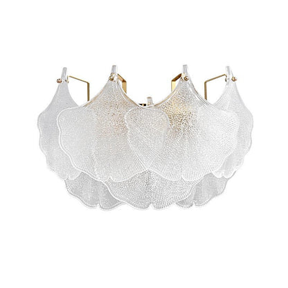 Luxe Wandlamp met Glazen Kap – Transparant/Goud – 220-240V (2 Lichtbronnen)