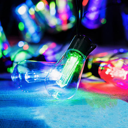 Zwarte Solar LED Lichtslinger – Minimalistisch – 3 V (10/20/30 LED’s)