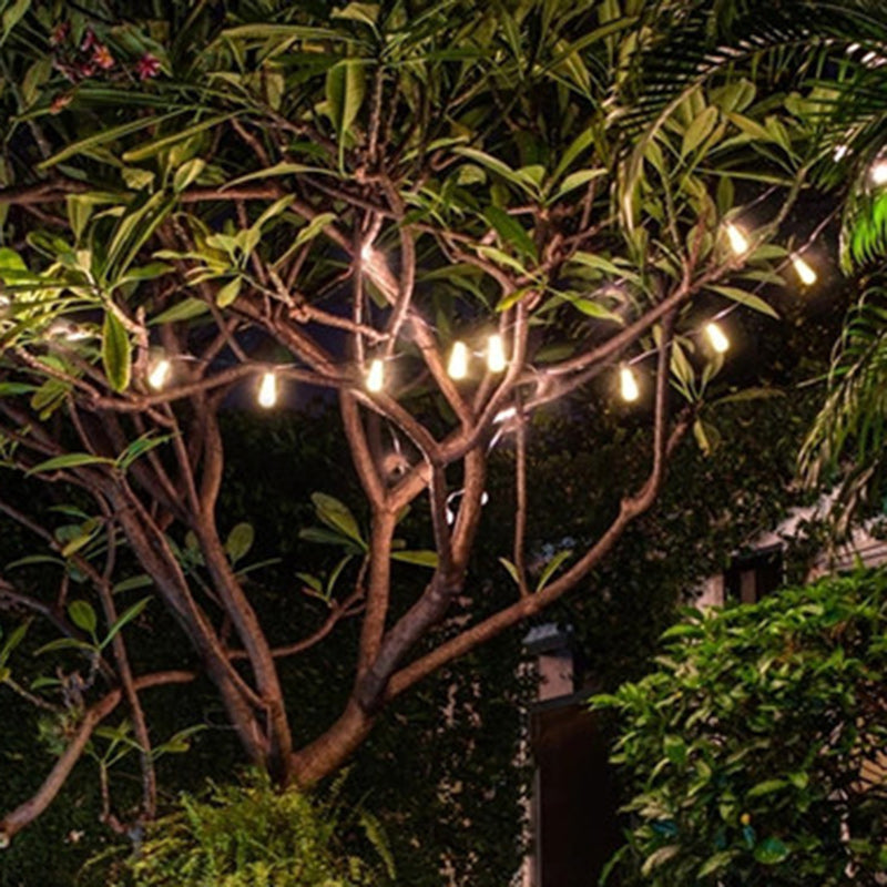 Zwarte Solar LED Lichtslinger – Minimalistisch – (10/20/30 LED’s)