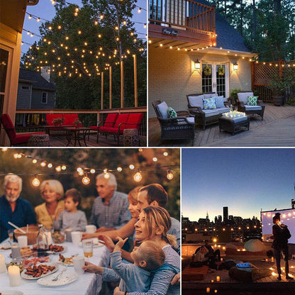 Solar/USB String Light – Art Deco Zwart – 5 V (15 LED’s)