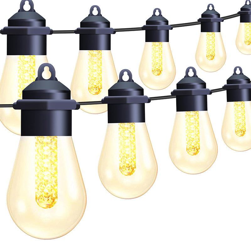 Solar/USB String Light – Art Deco Zwart – 5 V (15 LED’s)