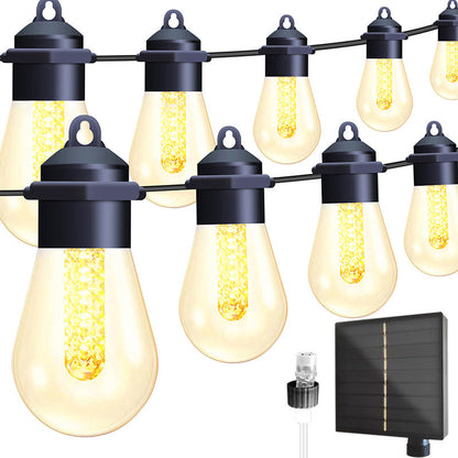 Solar/USB String Light – Art Deco Zwart – 5 V (15 LED’s)