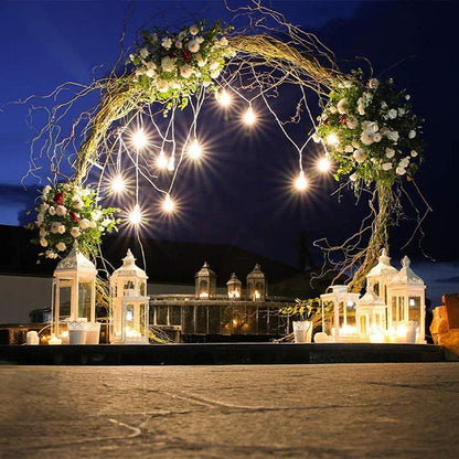 Solar/USB String Light – Art Deco Zwart – 5 V (15 LED’s)