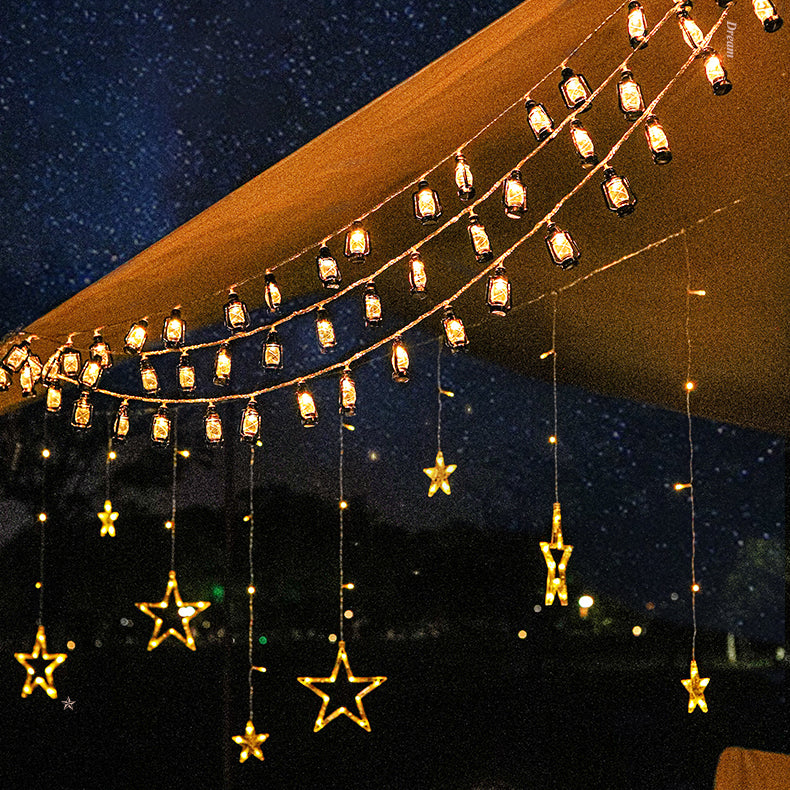 Retro LED String Light – Zwart/Rood – (10–100 LED’s)