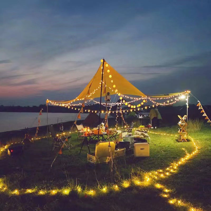 Retro LED String Light – Zwart/Rood – (10–100 LED’s)