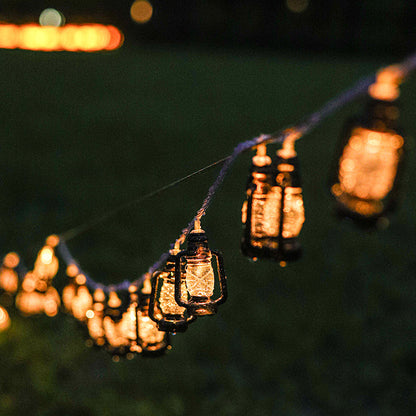 Retro LED String Light – Zwart/Rood – 5 V (10–100 LED’s)