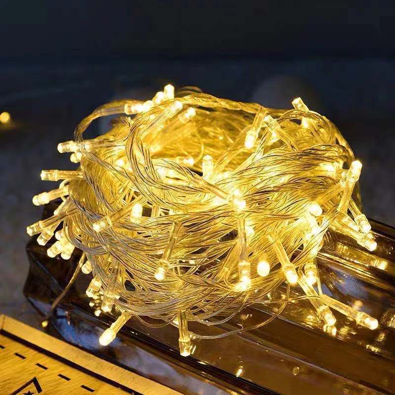 Retro LED String Light – Zwart/Rood – (10–100 LED’s)