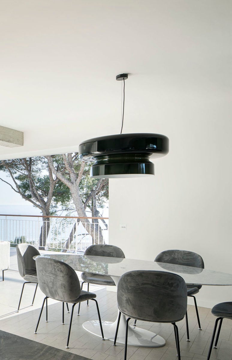 Retro LED Hanglamp van Glas & Metaal