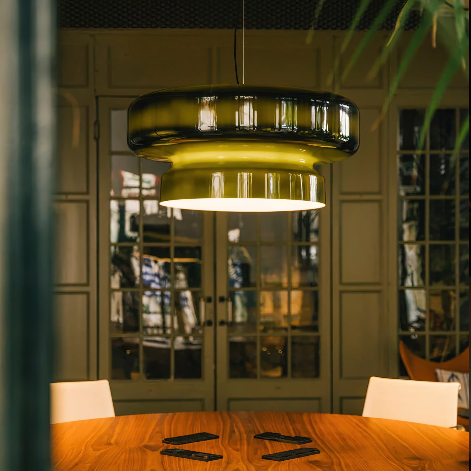 Retro LED Hanglamp van Glas & Metaal