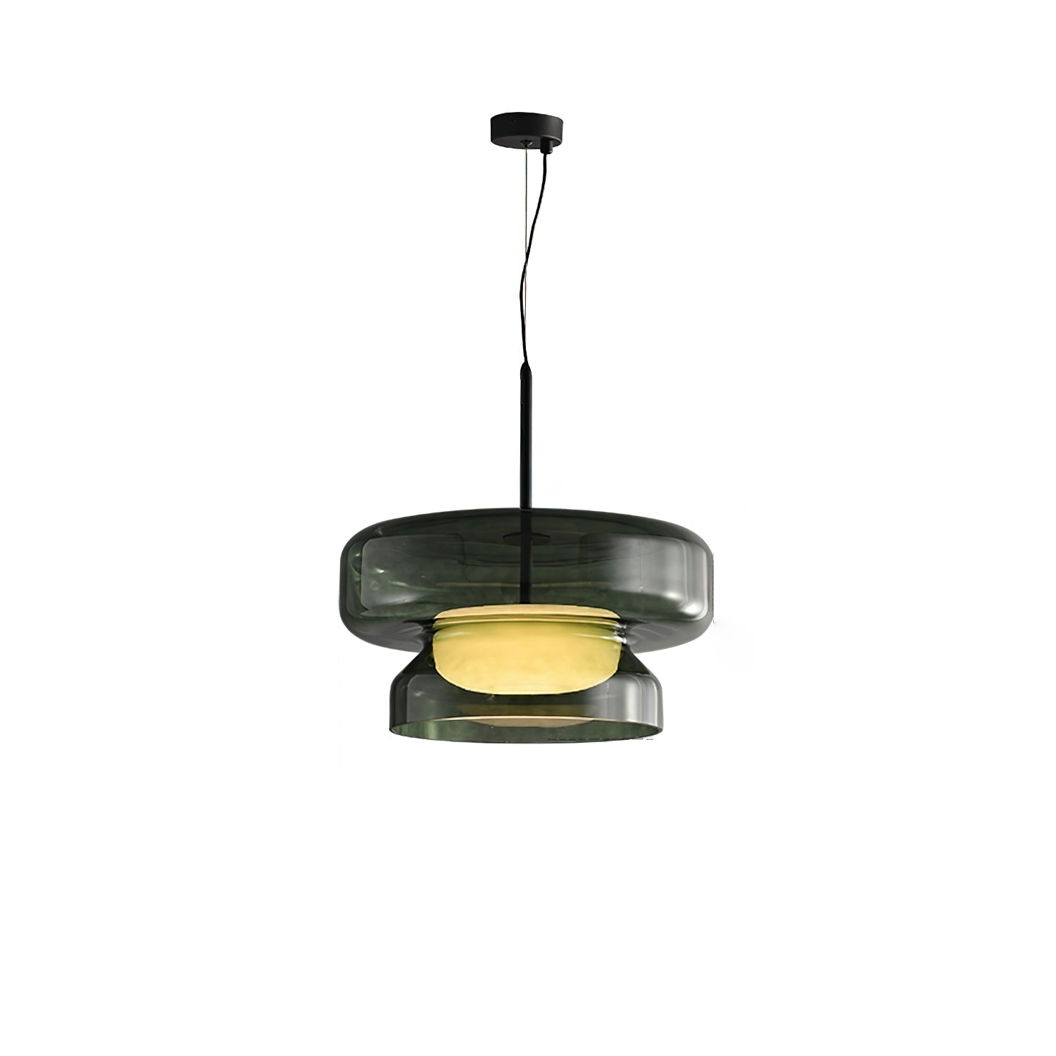 Retro LED Hanglamp van Glas & Metaal