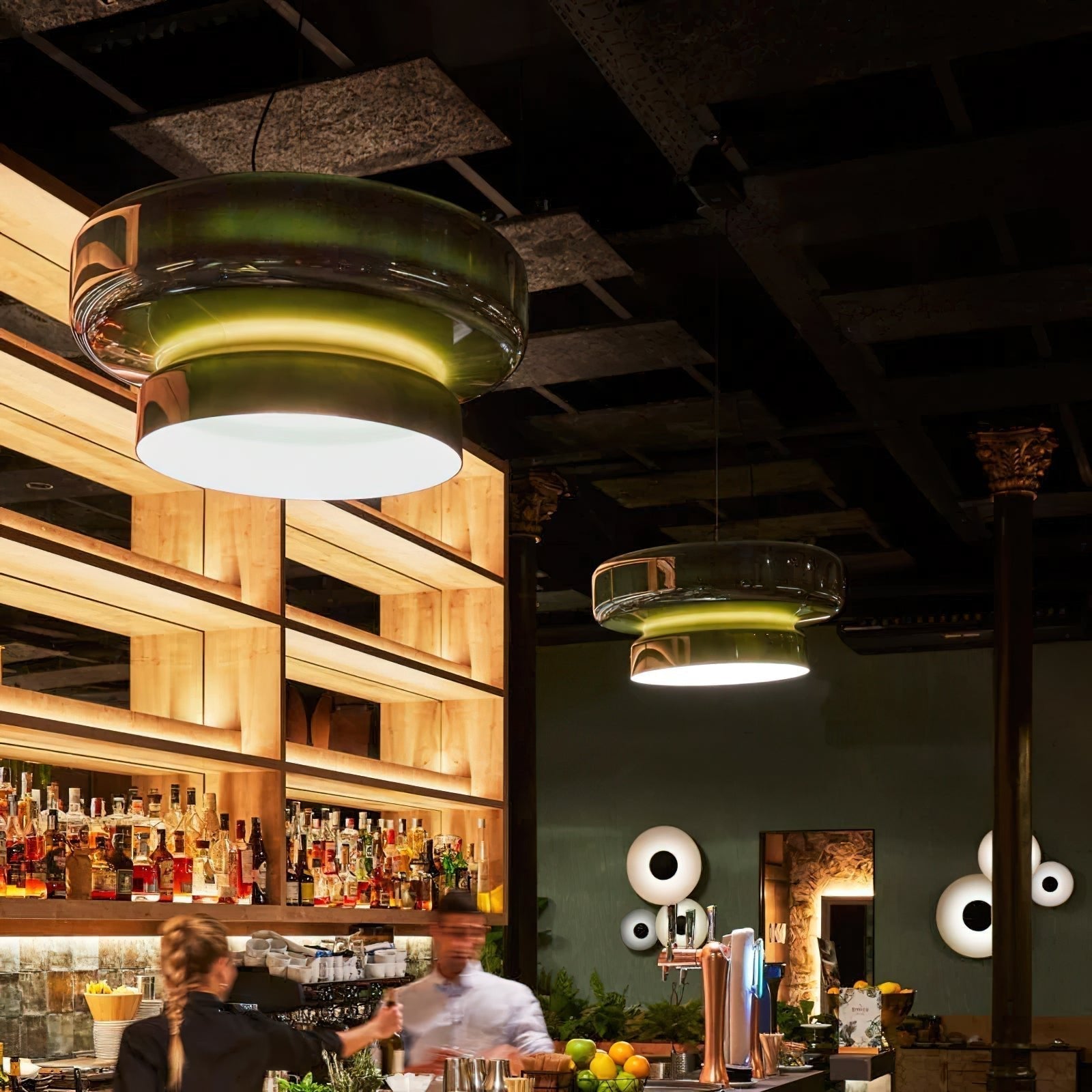 Retro LED Hanglamp van Glas & Metaal