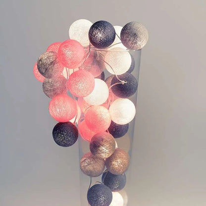 Katoenen Lichtbollen Slinger – Creëer Sfeer en Warmte in Elke Ruimte