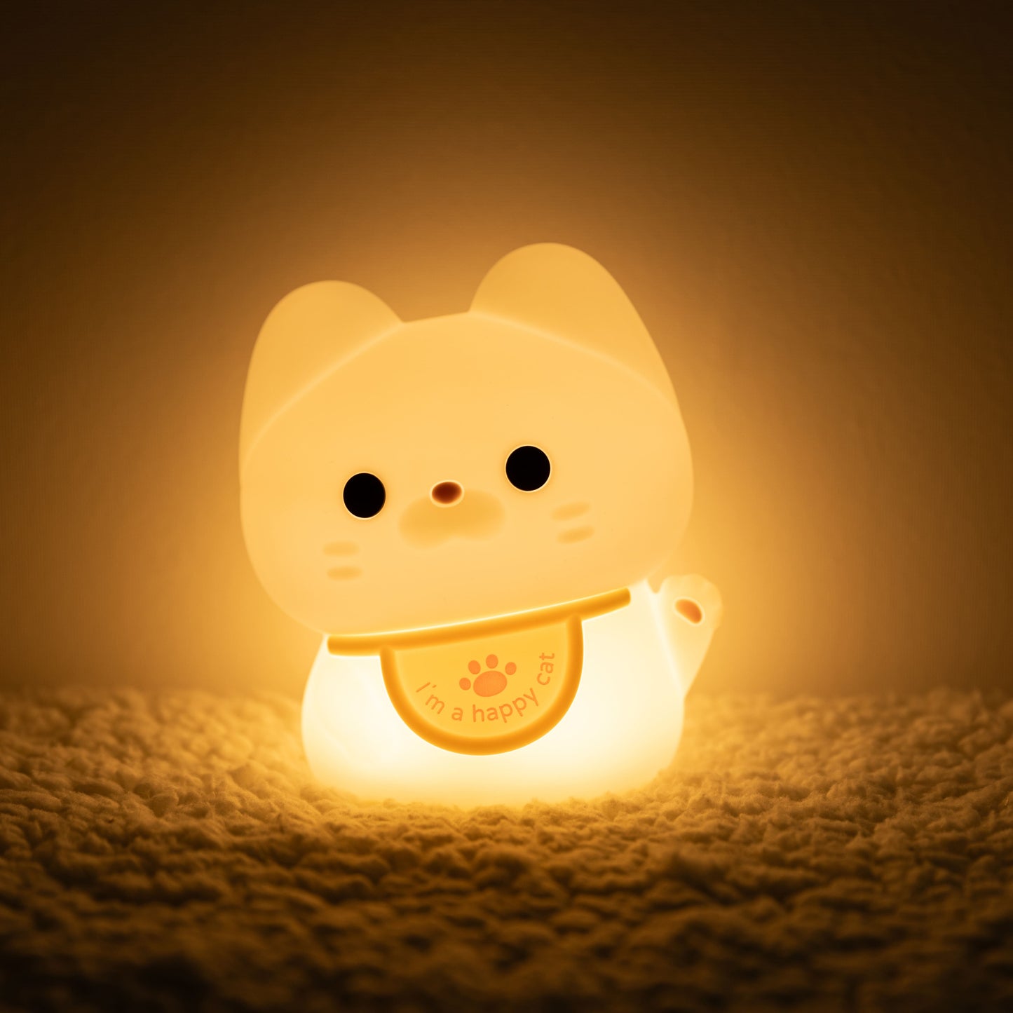 Happy – Gelukkige Kat Nachtlamp Kind LED Slaaplamp Babykamer