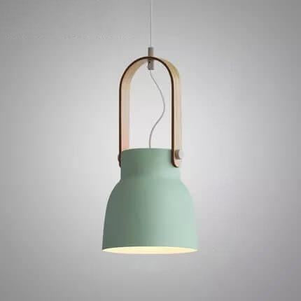 Kleurrijke Moderne Hanglamp met Metaal & Hout
