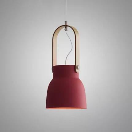 Kleurrijke Moderne Hanglamp met Metaal & Hout