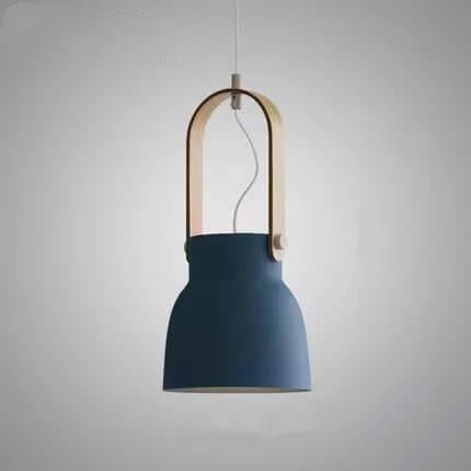 Kleurrijke Moderne Hanglamp met Metaal & Hout