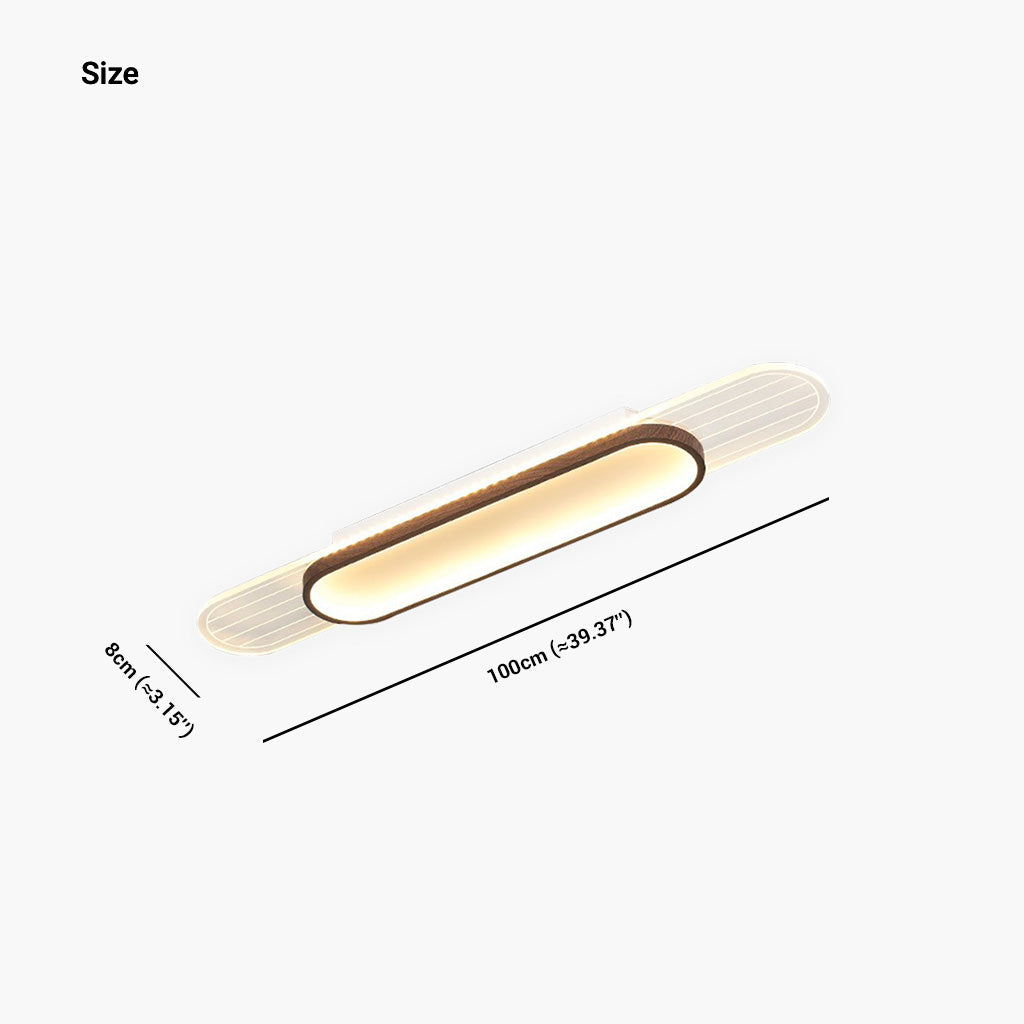 Moderne elegant oval taklampe