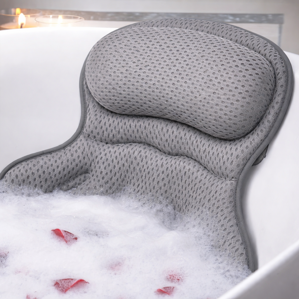 Luxe Ergonomisch Badkussen met Nek- en Rugsteun
