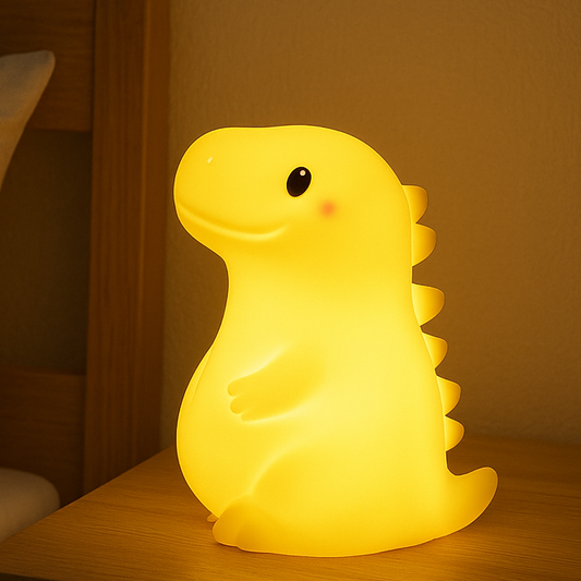 Clawzy – Dino Nachtlamp Kind LED Smiley Dinosaurus Slaaplamp Babykamer