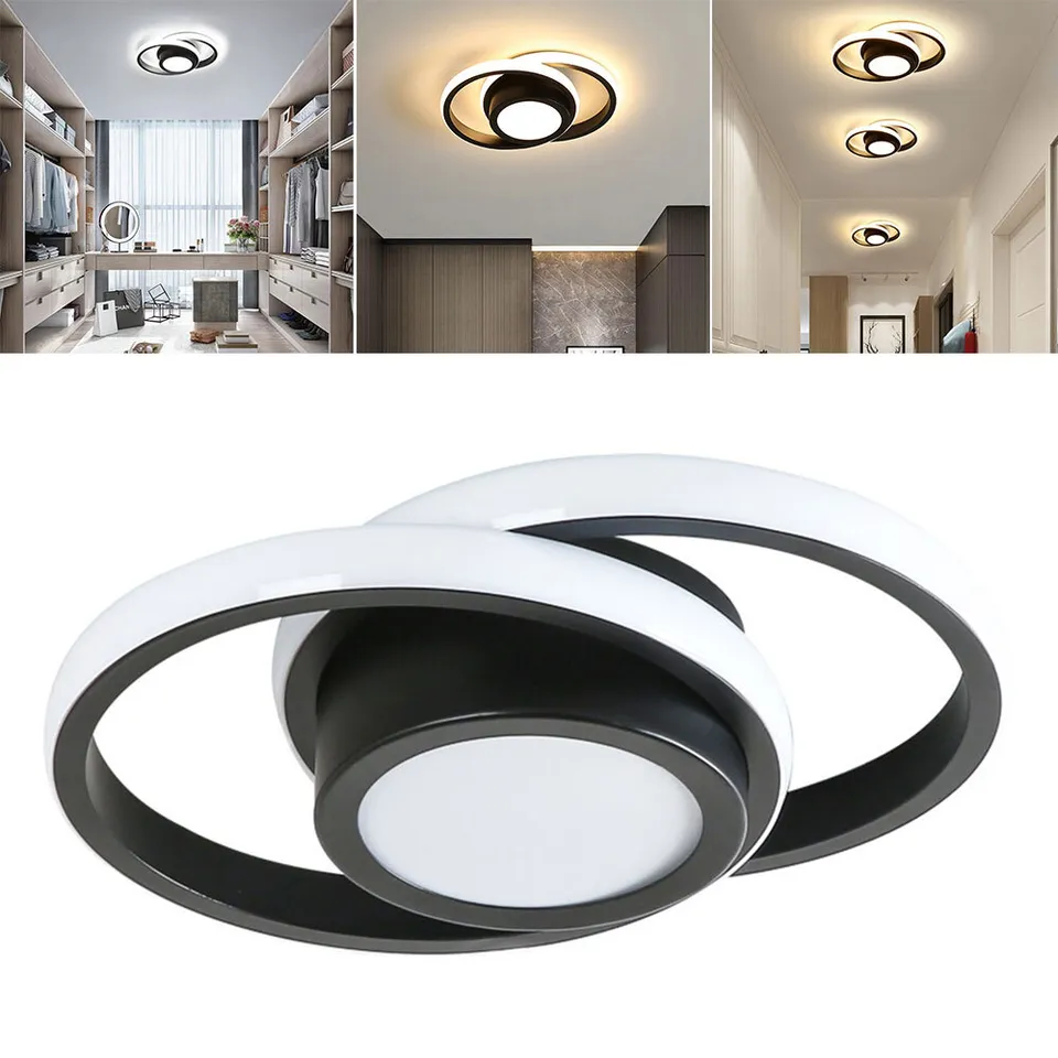 LED Plafondlamp met Dubbele Ring – Modern & Minimalistisch
