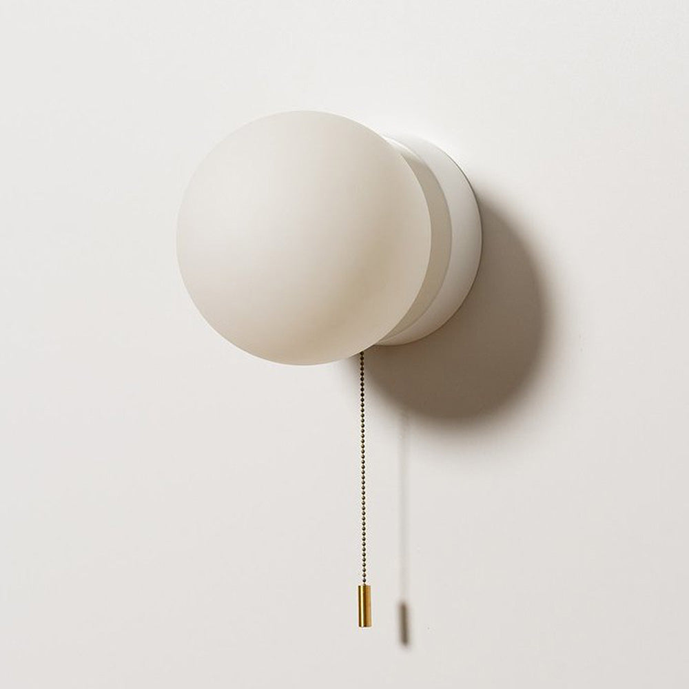Applique Murale Scandinave Mini Blanche avec Câble – Style Scandinave Compact