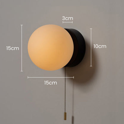 Scandinavische Mini White Kabel Wandlamp – Compacte Scandinavische Stijl