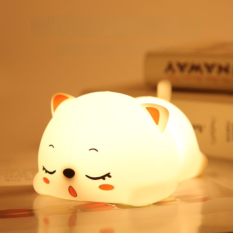 Sleepy – Spinnende Kat Nachtlamp Kind LED Slaaplamp Babykamer