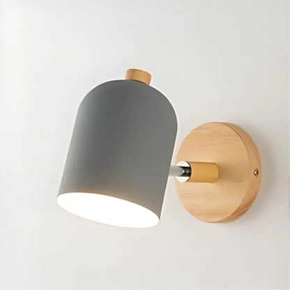 Sölde - Scandinavische Houten LED wandlamp met warm licht
