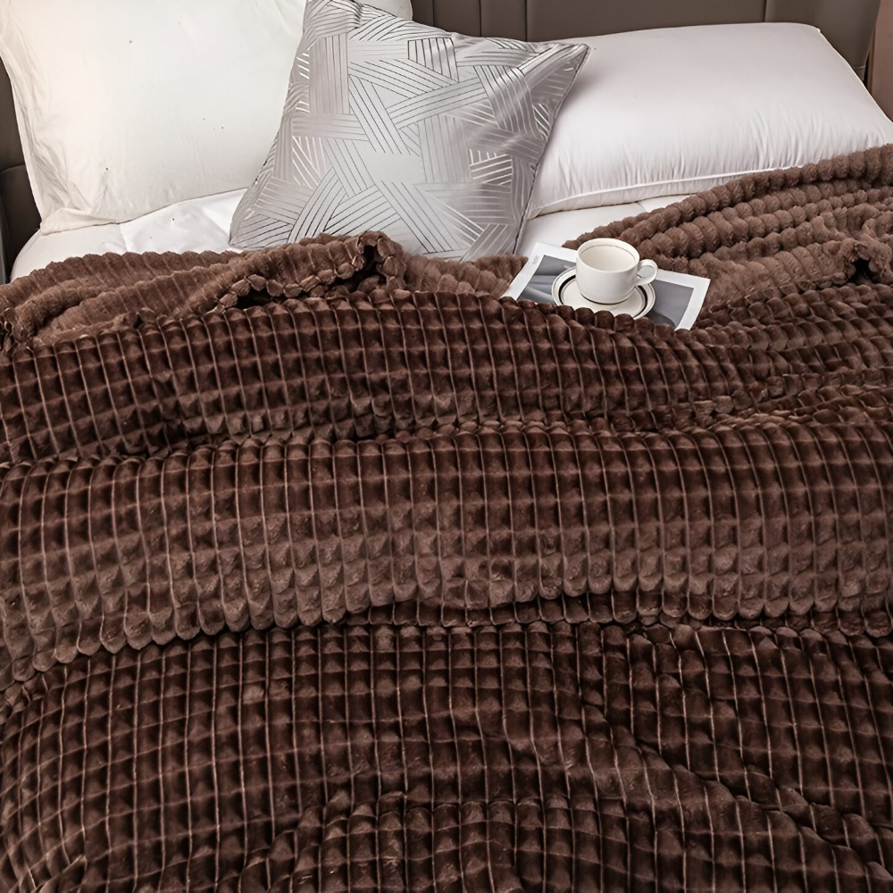 Warm Winter Deken – Ultra-Zachte Structuur Koraal Fleece Deken