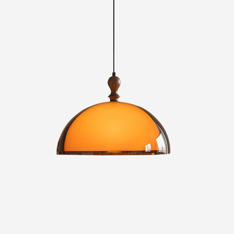 Hanglamp van Walnoothout & Acryl – Klassiek & Modern